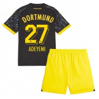 Camiseta Borussia Dortmund Karim Adeyemi #27 Visitante Equipación para niños 2023-24 manga corta (+ pantalones cortos)